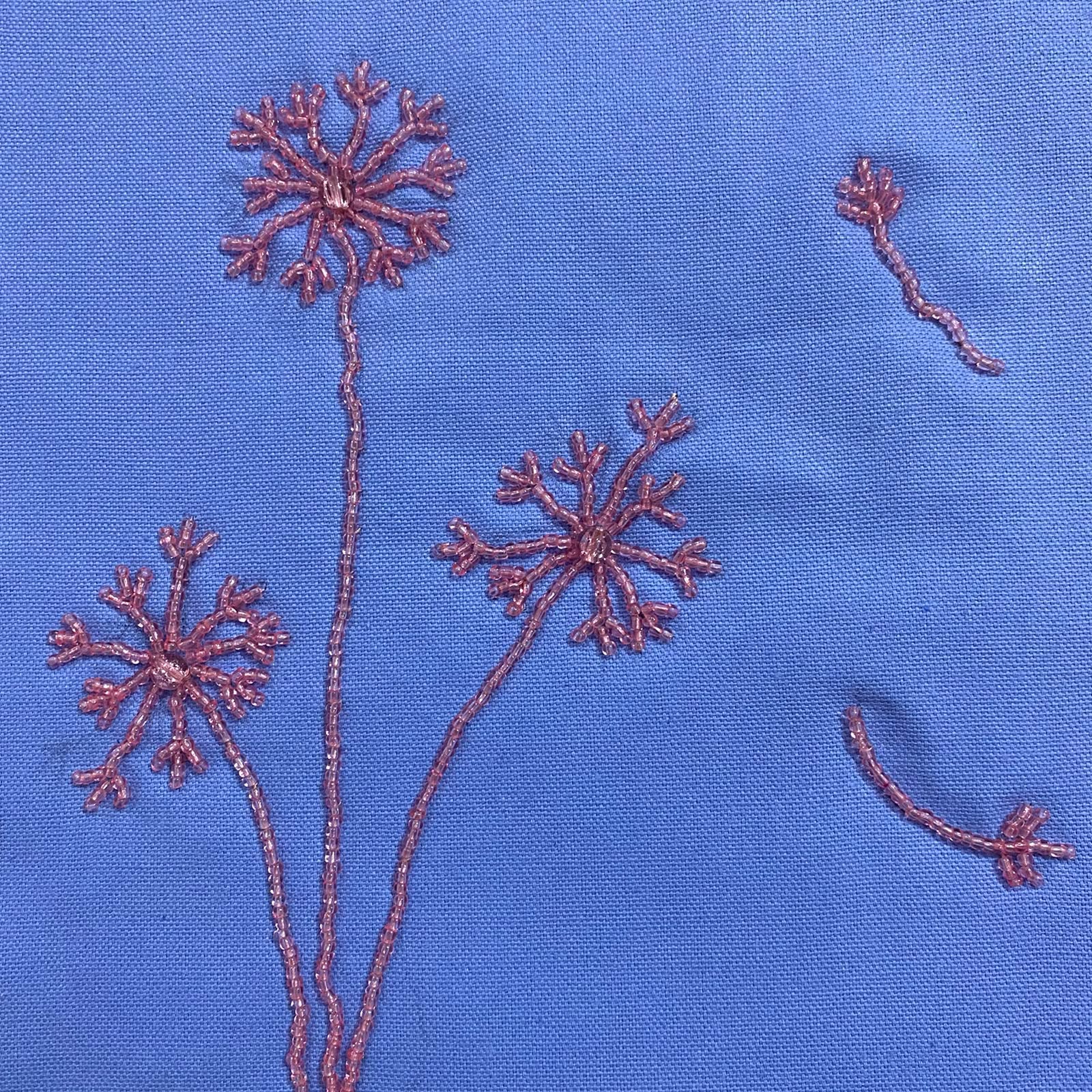 Pink Flower on Blue - Image 3