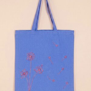 Pink Flower on Blue - Image 2