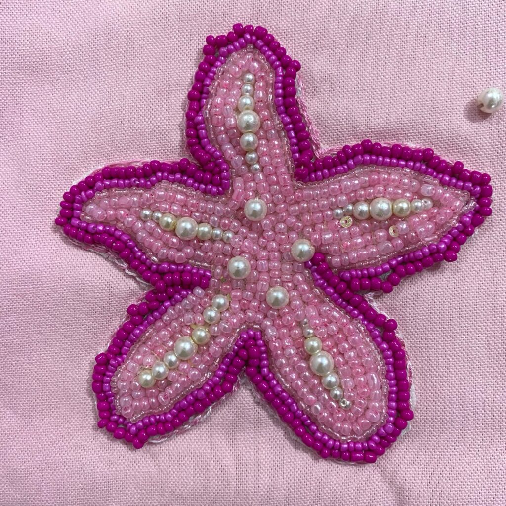 Pink Starfish Tote Bag