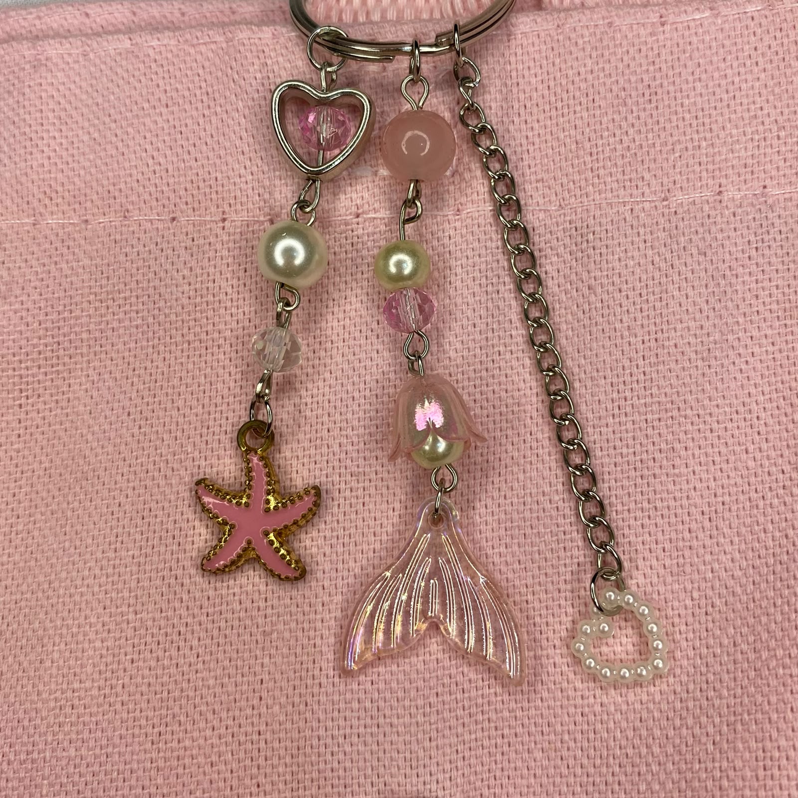 Pink Starfish Tote Bag - Image 3