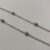 Beaded chain silver