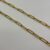 Thick paper clip chain golden