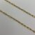Thin paper clip chain golden