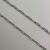 Thin paper clip chain silver