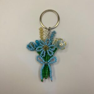 Blue Beaded Bouquet - Image 2