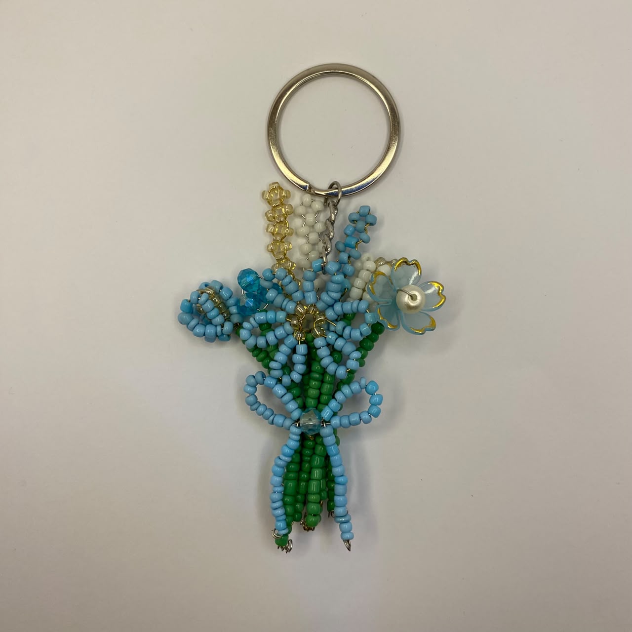 Blue Beaded Bouquet - Image 2