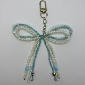 Blue Bow Bag Charm - Image 1