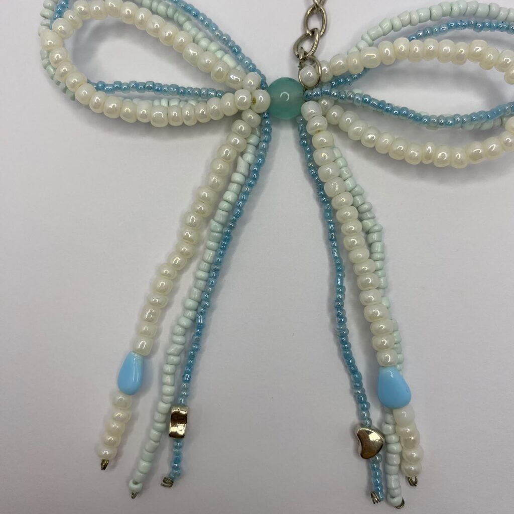 Blue Bow Bag Charm
