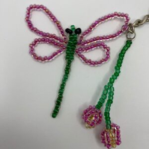 Dragonfly with Flower Keychain - Image 4