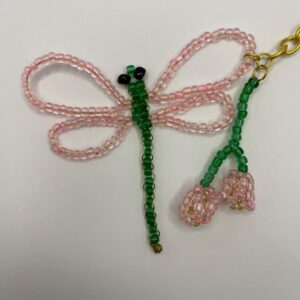 Dragonfly with Flower Keychain - Image 5