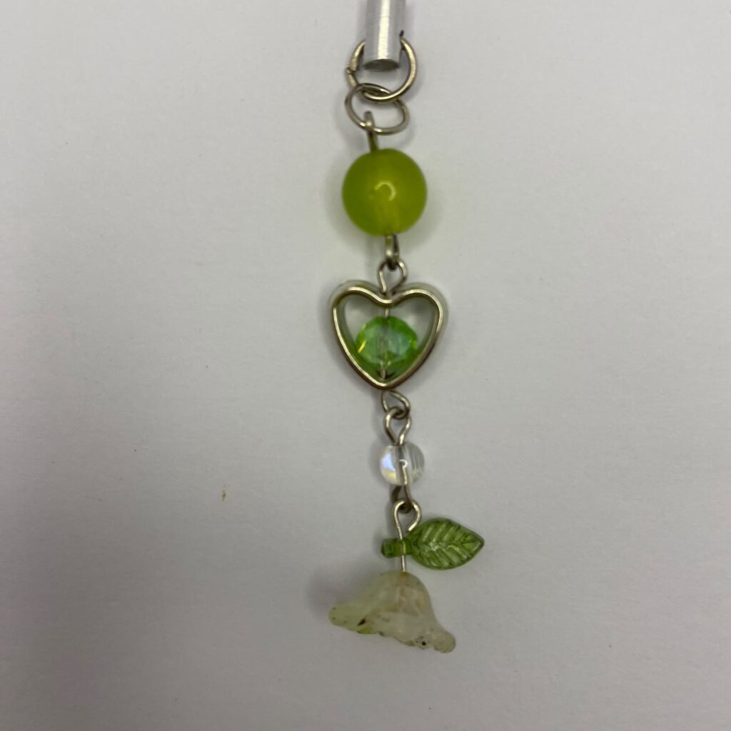 Green Flower Phonecharm