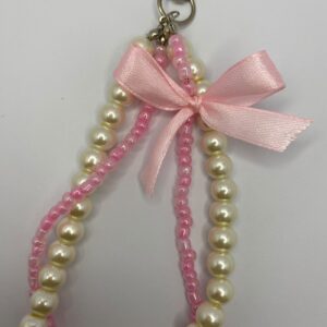 Pink and Pearl Bag Charm - Image 2