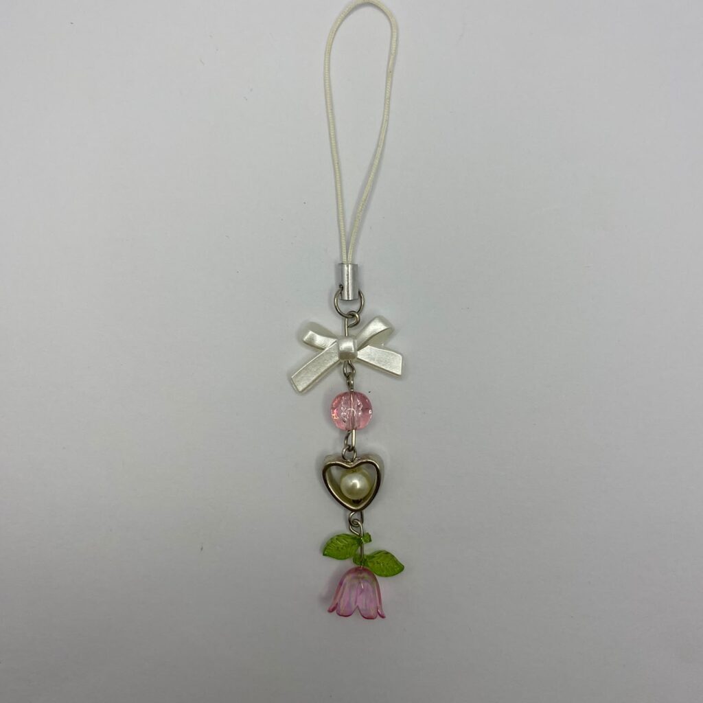 Pink Flower Phonecharm