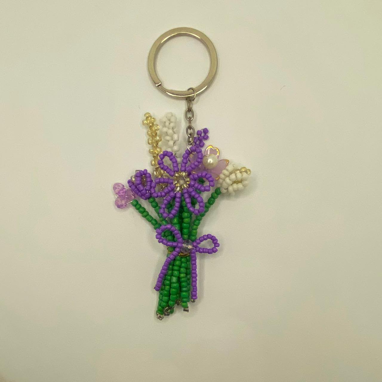 Purple Beaded Bouquet - Image 2