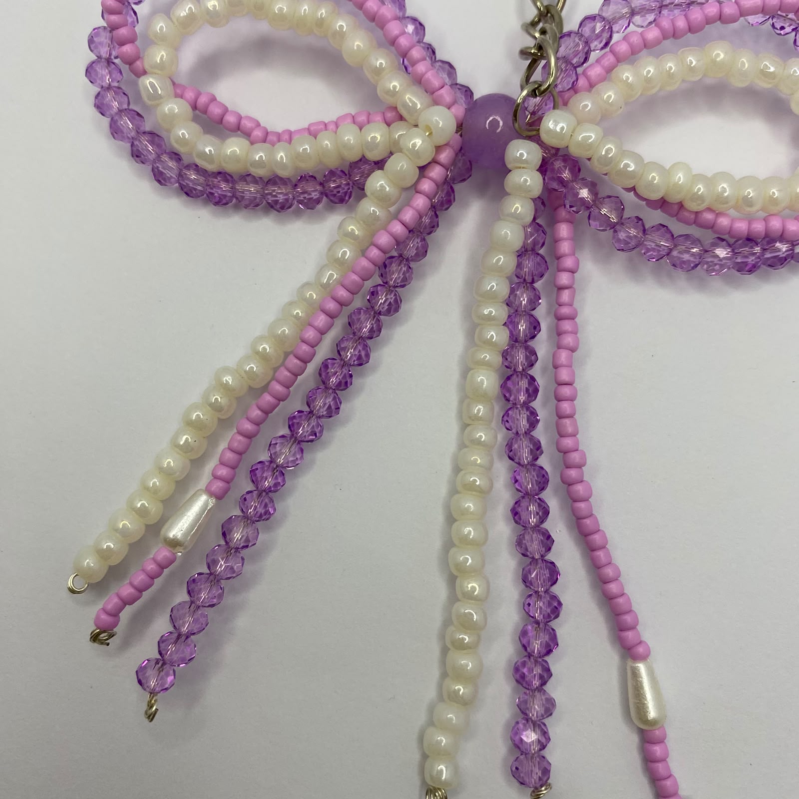 Purple Bow Bag Charm - Image 2