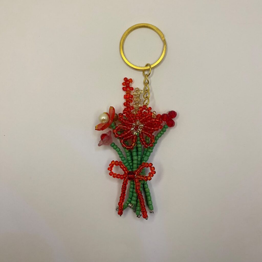 Red Beaded Bouquet