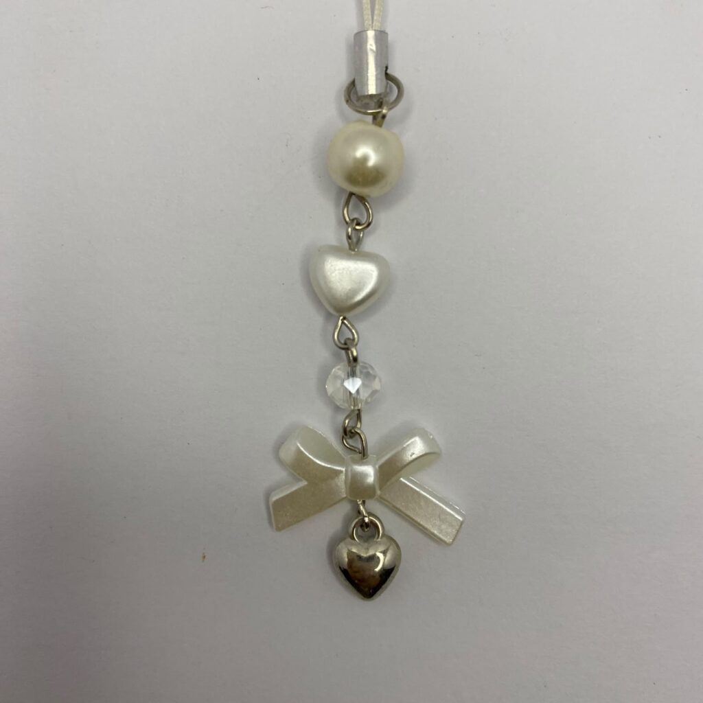 Silver Heart Phonecharm