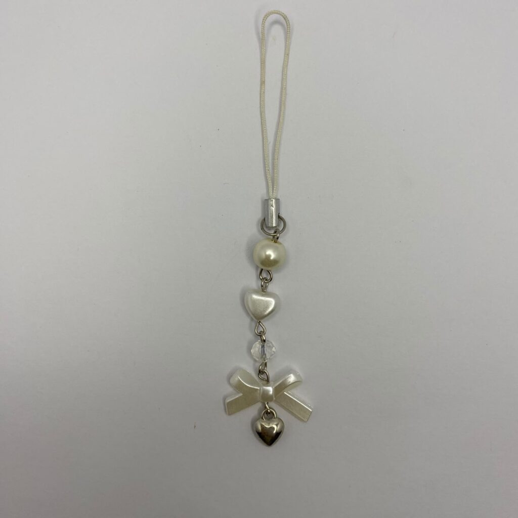 Silver Heart Phonecharm