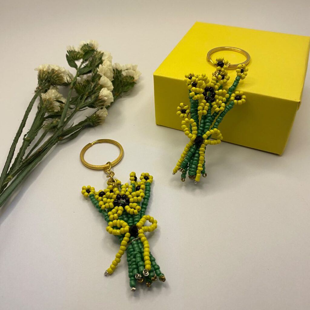 Sunflower Beaded Bouquet